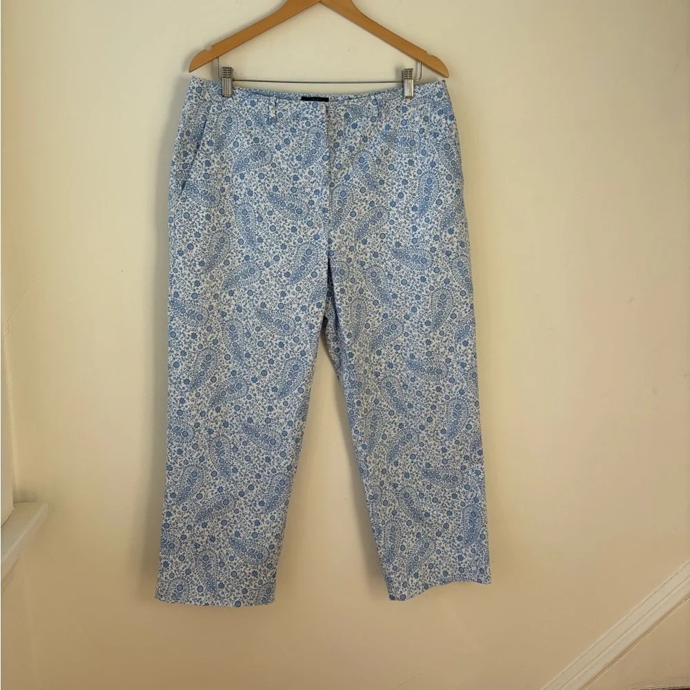 Brooks Brothers Cotton Paisley Capris​ - Picture 11 of 12